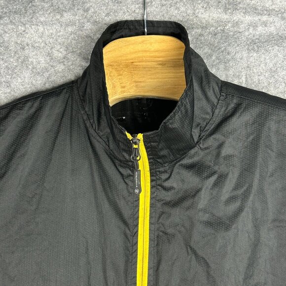 Stormtech Jacket Men's M Black Yellow Performance Apparel Windbreaker Strapped - Picture 6 of 16
